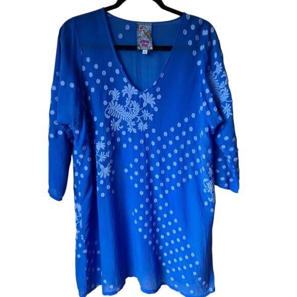 Johnny Was Floral Rion Soleil Tunic Size Medium - Picture 1 of 3